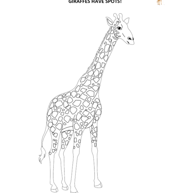Giraffes have Spots: Colorea